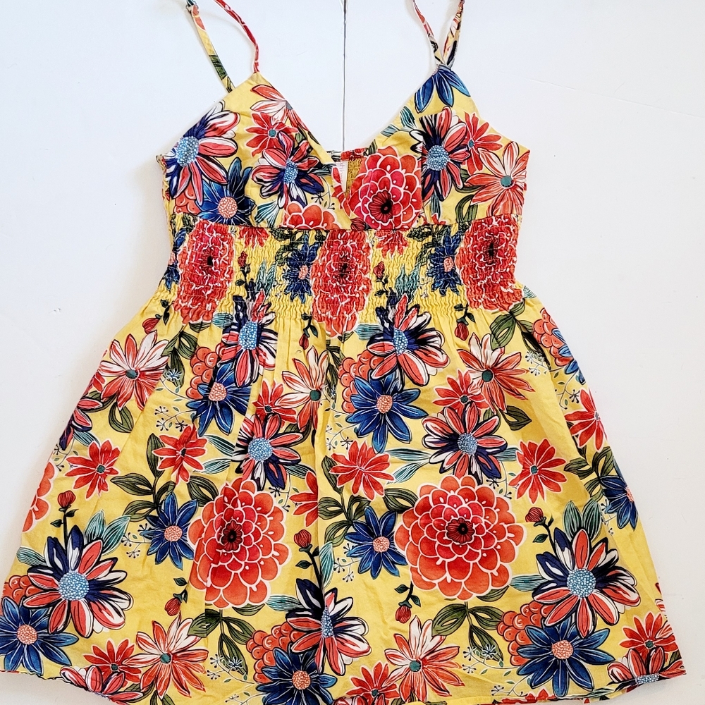 Floral Yellow Sundress - Picture 1 of 10